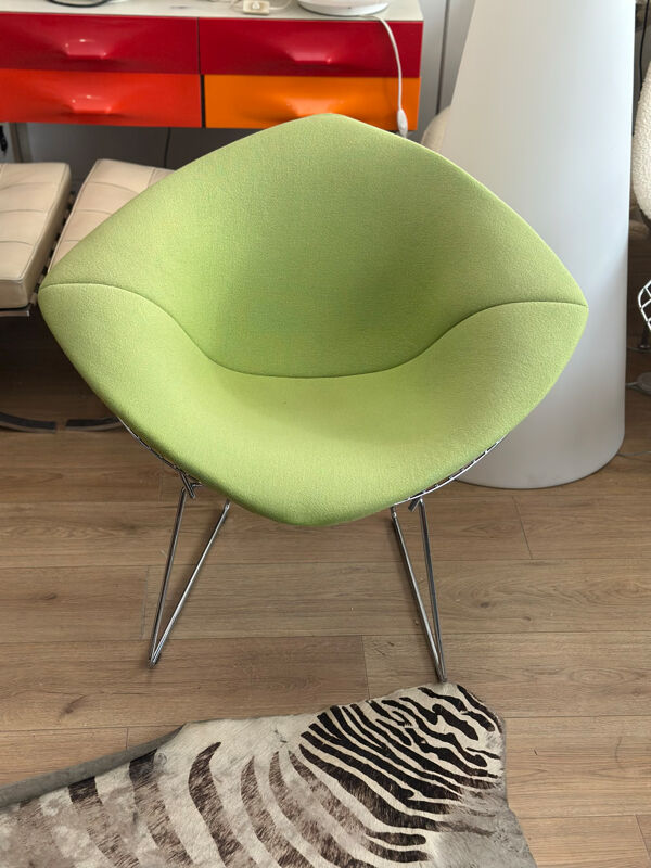 Fauteuil Diamond par Harry Bertoïa édition Knoll contemporaine