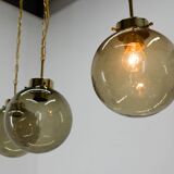 Ensemble de trois suspensions en verre par Kamenicky Senov, 1970s