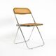 Chaise pliante Plia des années 1970 avec cannage de Vienne par Giancarlo Piretti pour Castelli