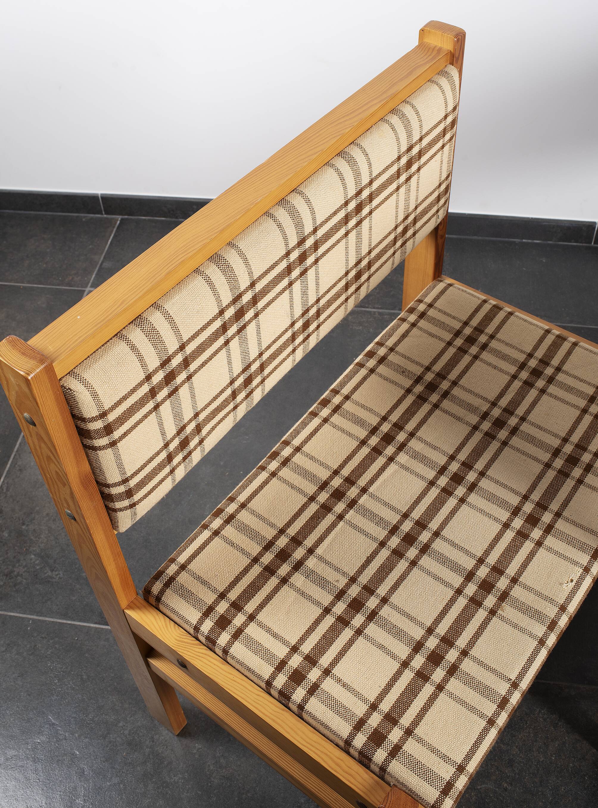 Pair of benches, corner benches, vintage