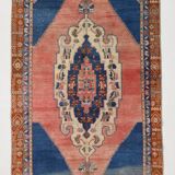 Tapis Vintage Bleu Oriental 4x9, 137x272Cm