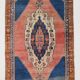 4x9 Oriental Blue Vintage Rug, 137x272Cm