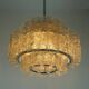 3-tier 1960s vintage mid century doria ice glass CHANDELIER with 45 glasses