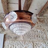 Art Deco pendant lamp glass building