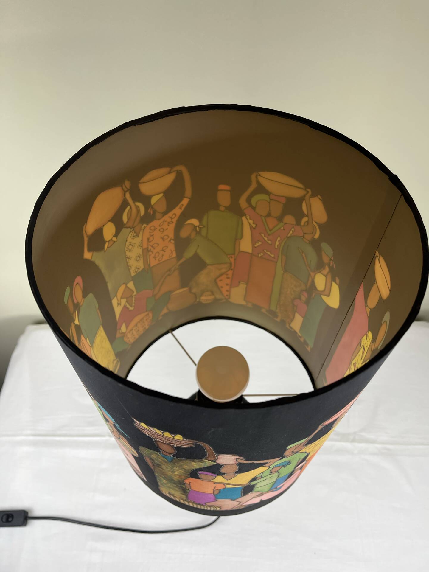 Hand-painted lampshade ambient lamp