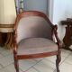 Antique armchair, Restoration style, swan neck