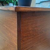 Comptoir de magasin vintage année 60 en chêne