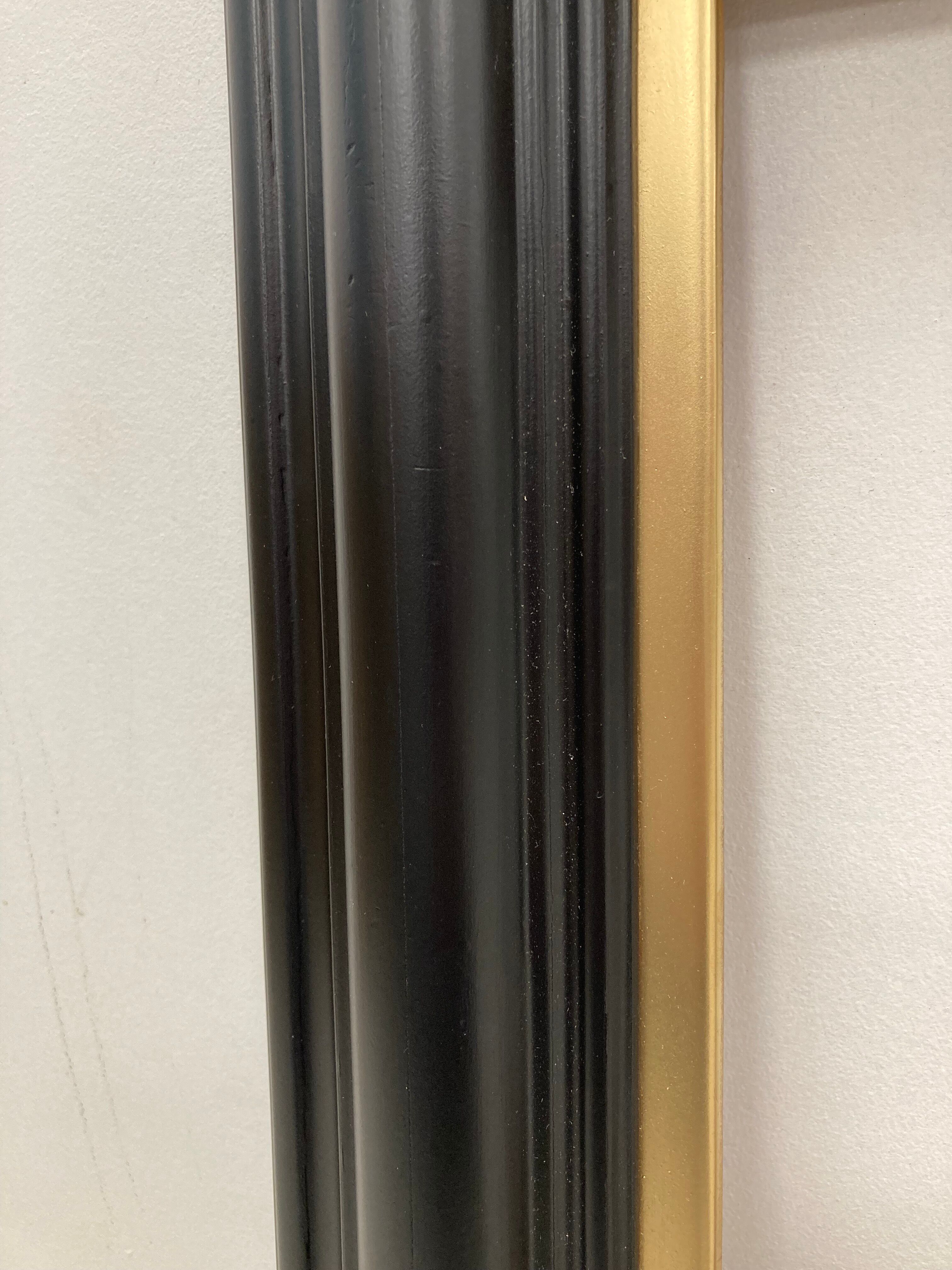 Black frame and vintage gold