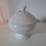 Old white soup tureen