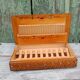 Bulgarian wooden cigarette box, pyrographed and hand-painted.