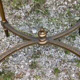 Table de milieu bois doré et marbre du début XXème siècle