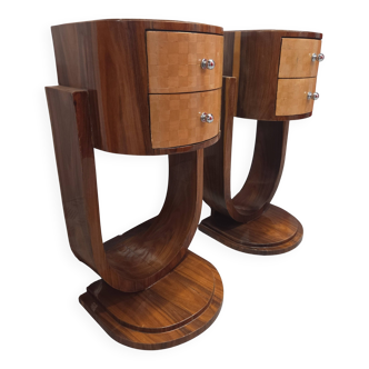 Side tables, Art Deco bedside tables 1930