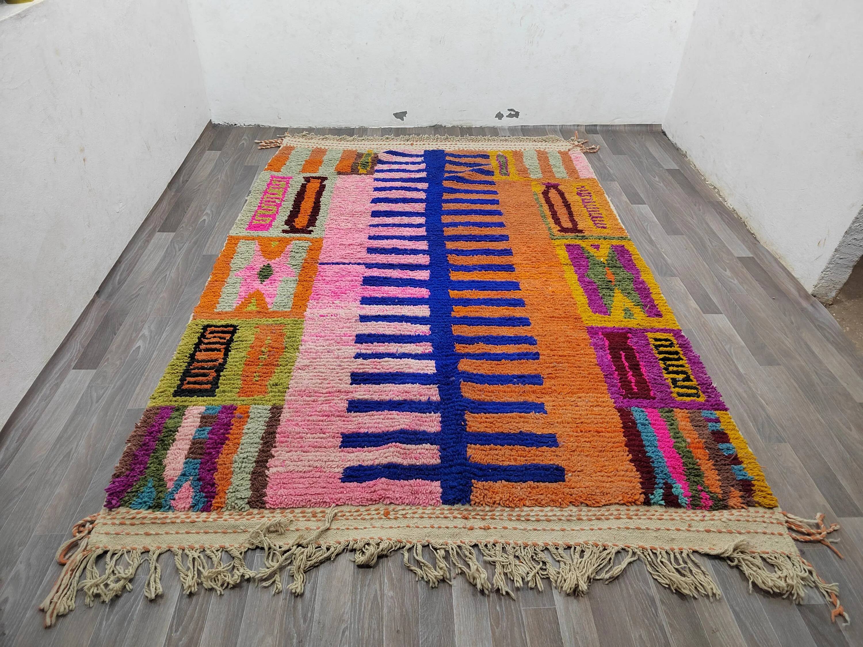 Berber rug in natural wool 2.5 x 1.5 m