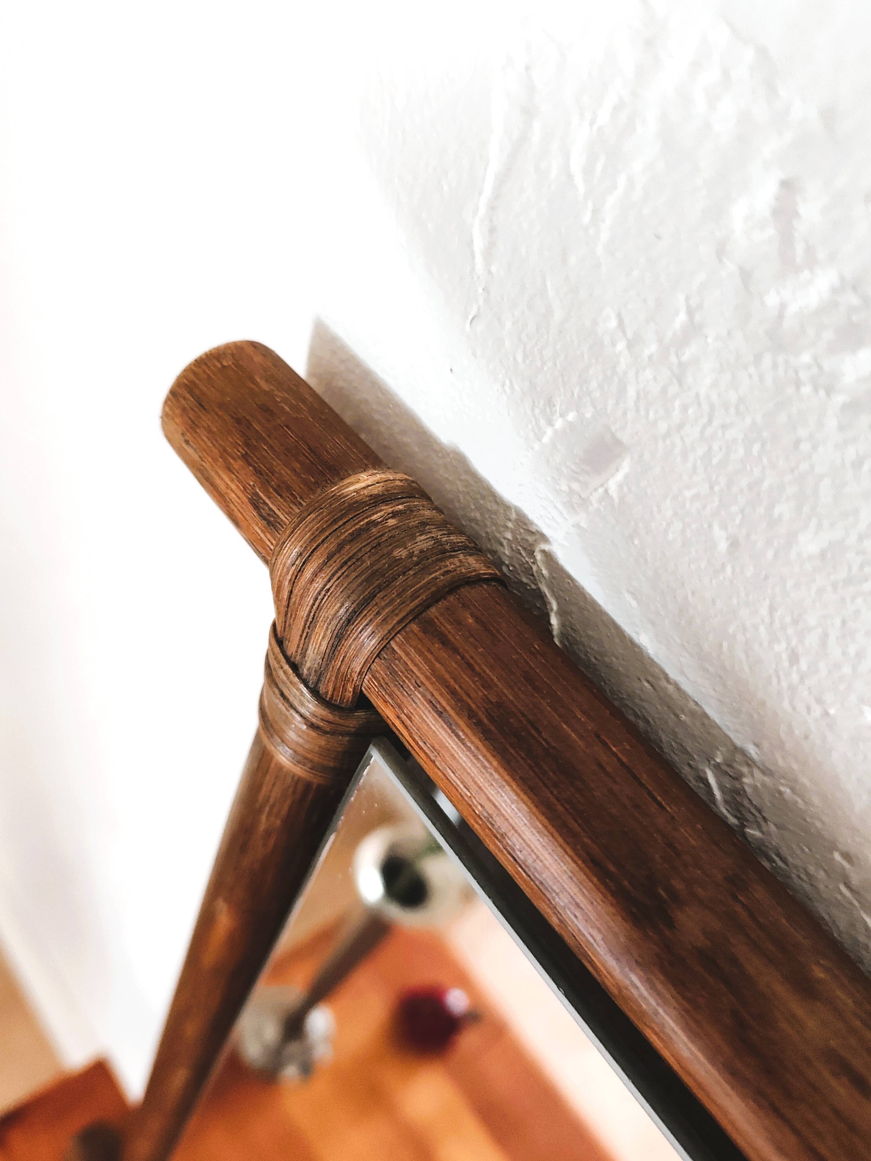 Small bamboo mirror 49 X 40 cm