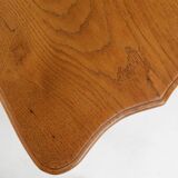 Mid-Century solid Oak carved Side Table, Belgium 1950s