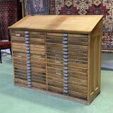 Double oak printer furniture from the 1930s