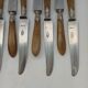 10 couteaux anciens en corne et acier