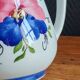 Vintage Ceramic Jug Hand-Painted, Flower Vase