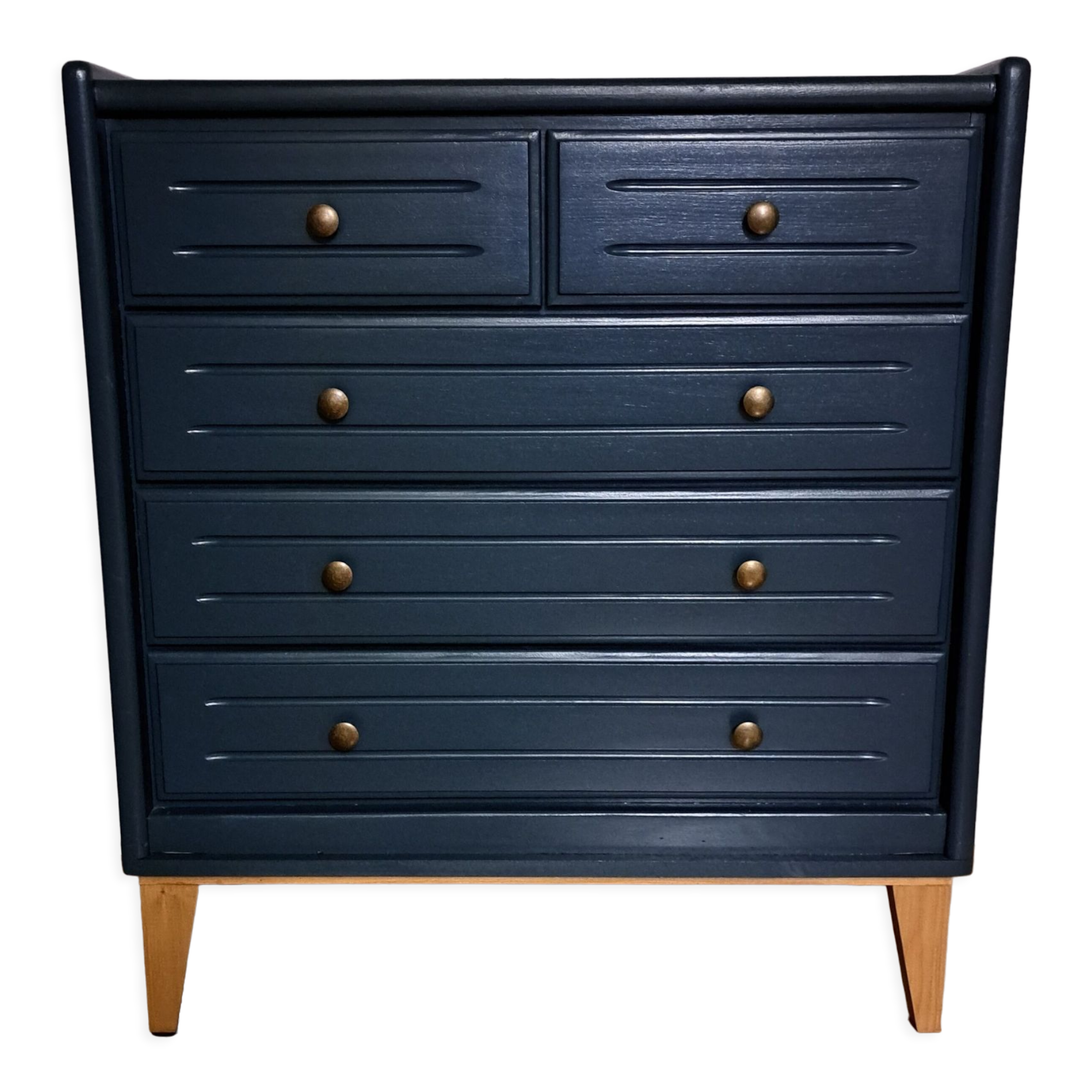 Commode scandinave bleu ganne