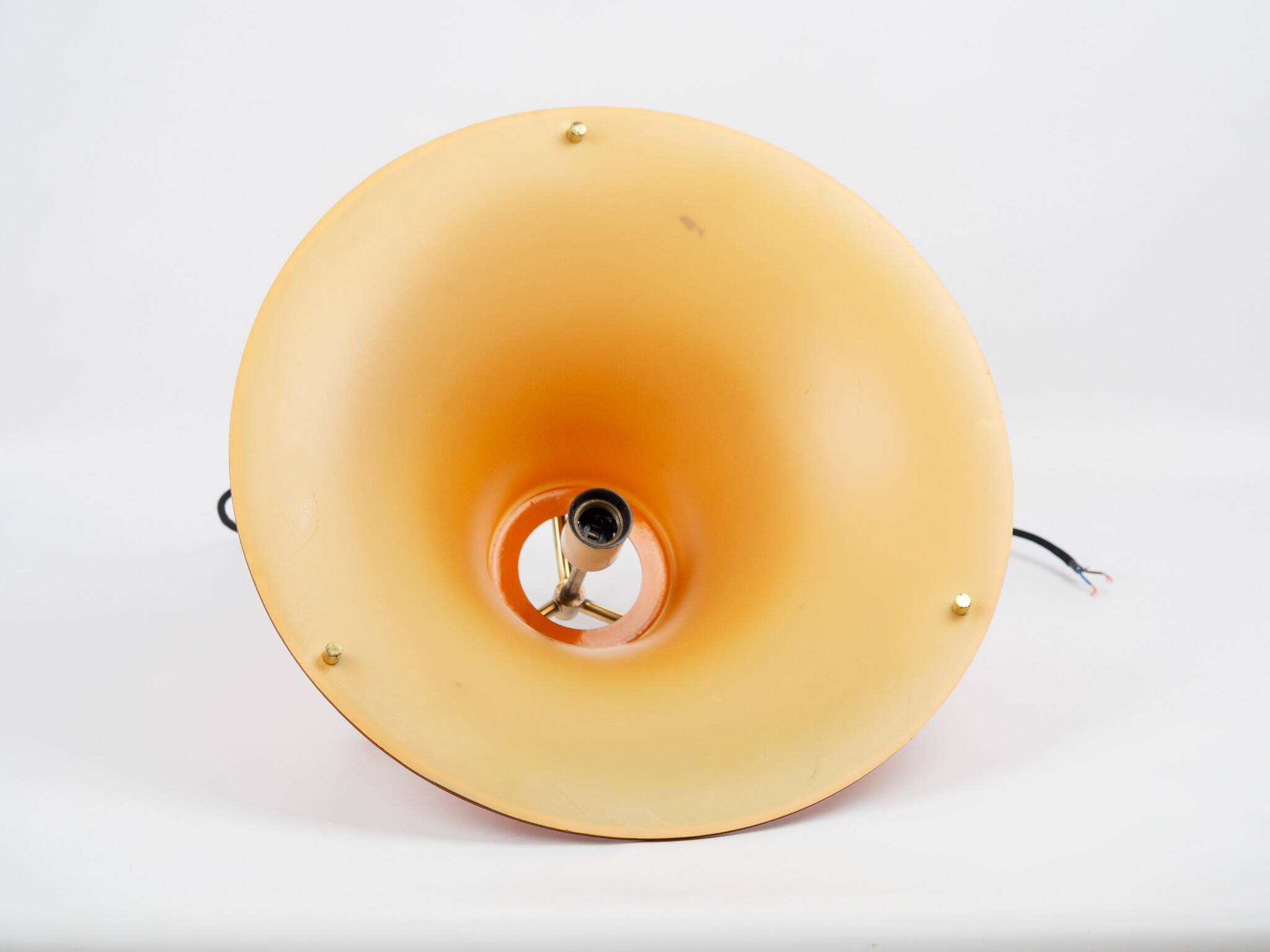 Danish vintage pendant lamp Single by Jo Hammerborg, Fog & morup, 1977