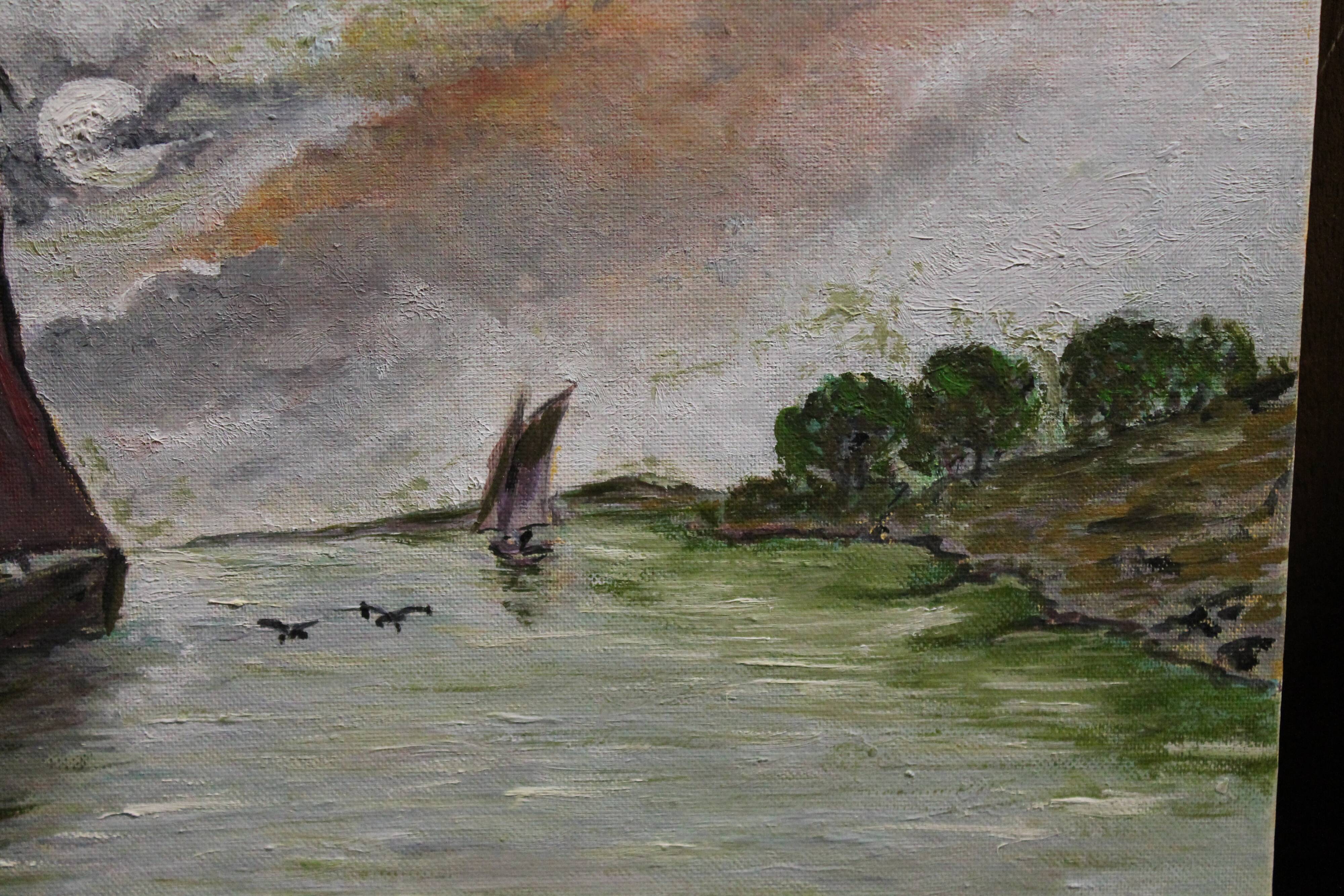 Peinture maritime à l'huile