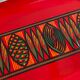 Plateau / plat de service vintage en émail rouge SILIT