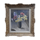 Anemones and Daffodils, Oil on Canvas Signed