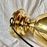 Large vintage brass lamp base - height: 75 cm