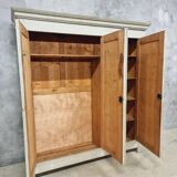 Armoire penderie ancienne armoire murale française XXL gris 230x212 cm