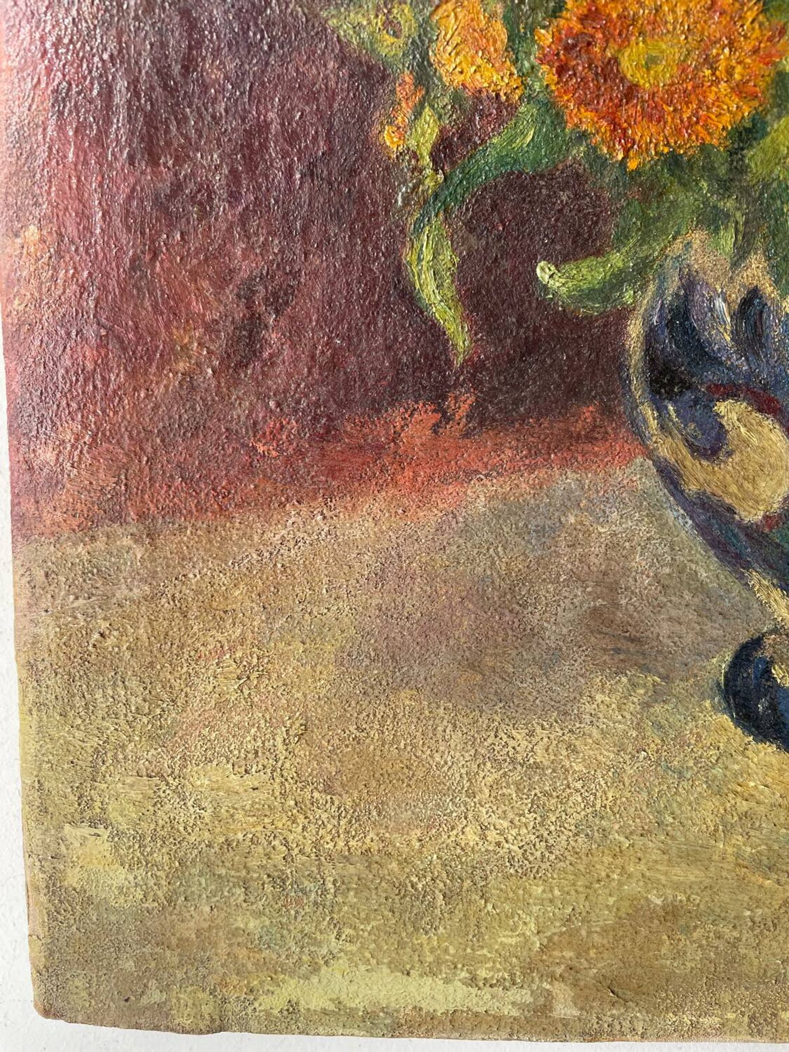 Bouquet of Flowers, Antique Oil on Canvas
