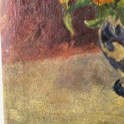 Bouquet of Flowers, Antique Oil on Canvas