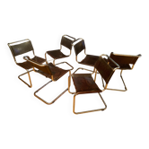 A set of six S33 chairs by Mart Stam, Thonet, Germany, 1960s.