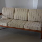 Teak and wool sofa by Juul Kristensen, mid-20th century