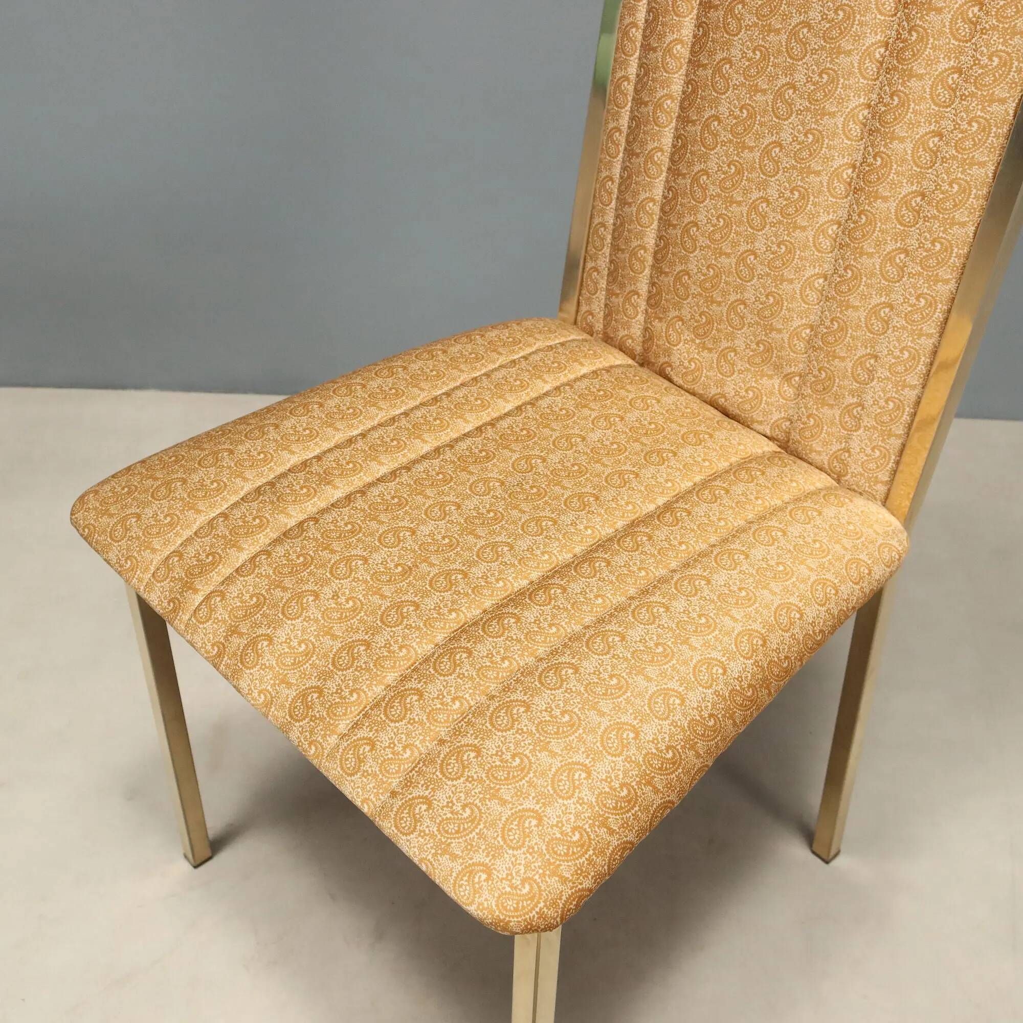 Vintage chairs Maison Jansen Sabot design Alain Delon 1970s
