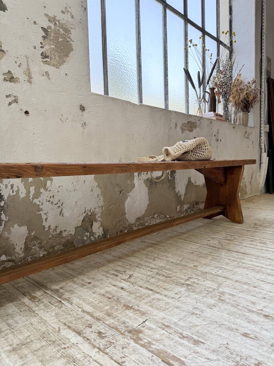 2.5m XL pine farm bench