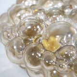 Plafonniers en verre bullé par Helena Tynell pour Glashütte Limburg, lot de 2