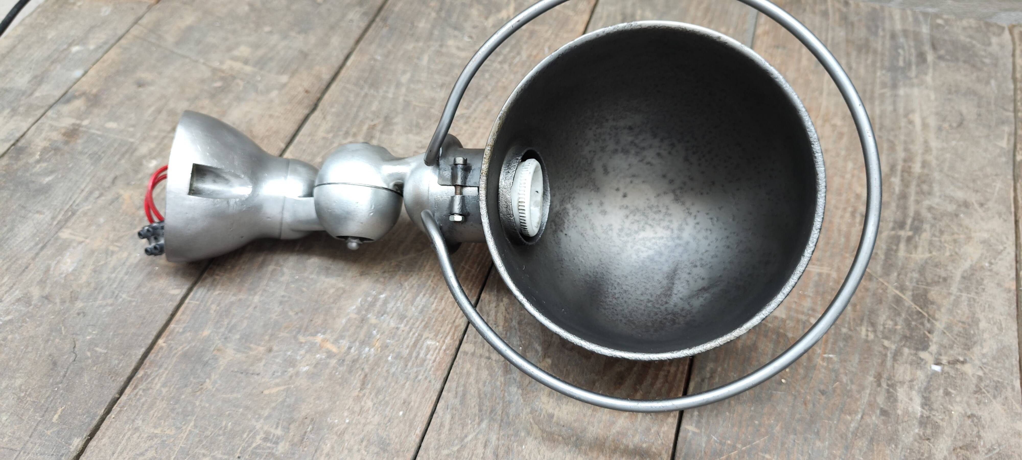 Jielde workshop lamp with graphite patina