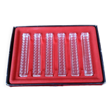 6 "diamond" knife holders in Arques crystal
