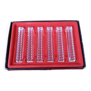 6 "diamond" knife holders in Arques crystal