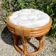 Pouf bamboo and rattan