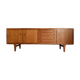 Large Danish vintage row in blond teak from the 60s