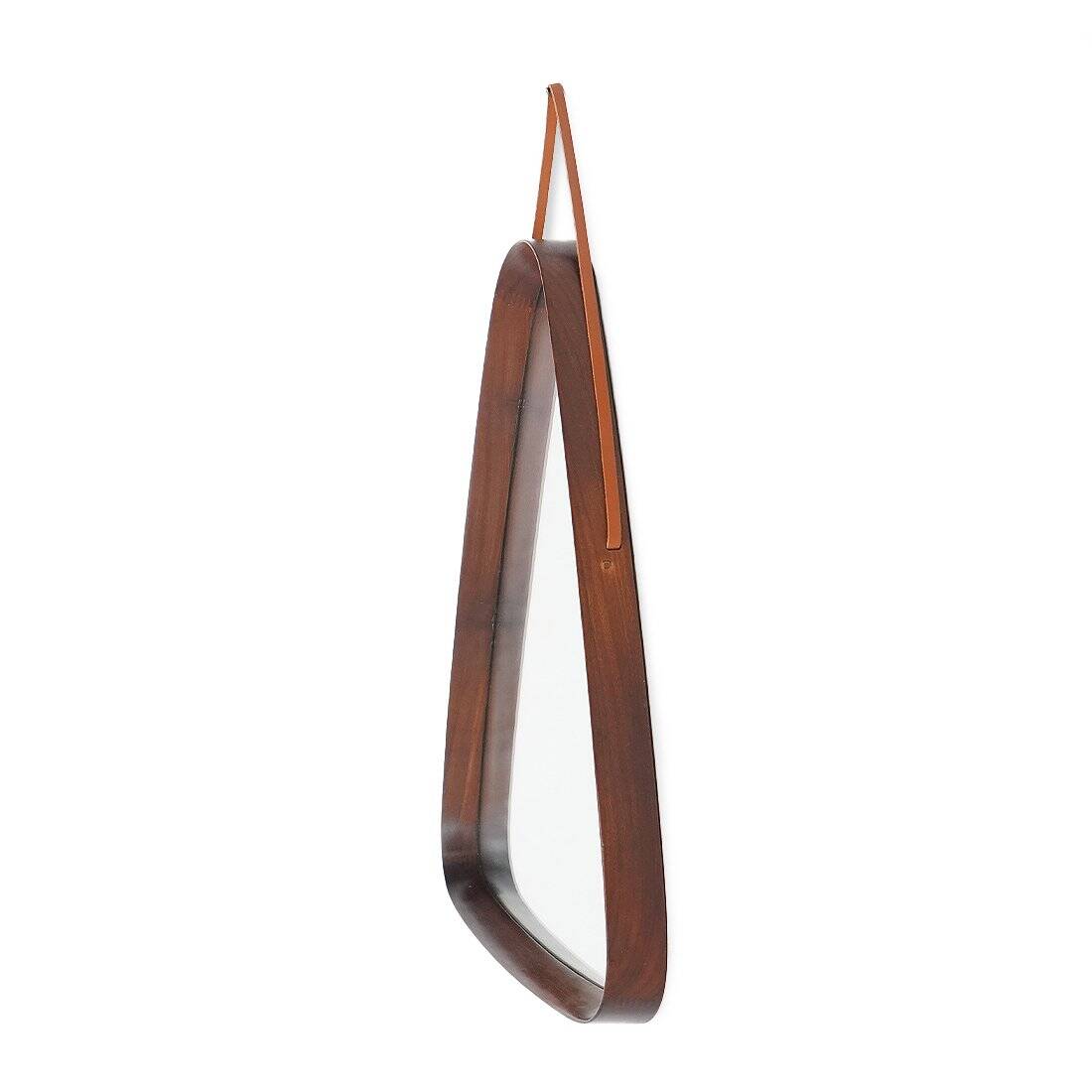 Vintage mirror with a teak frame, 1960s.