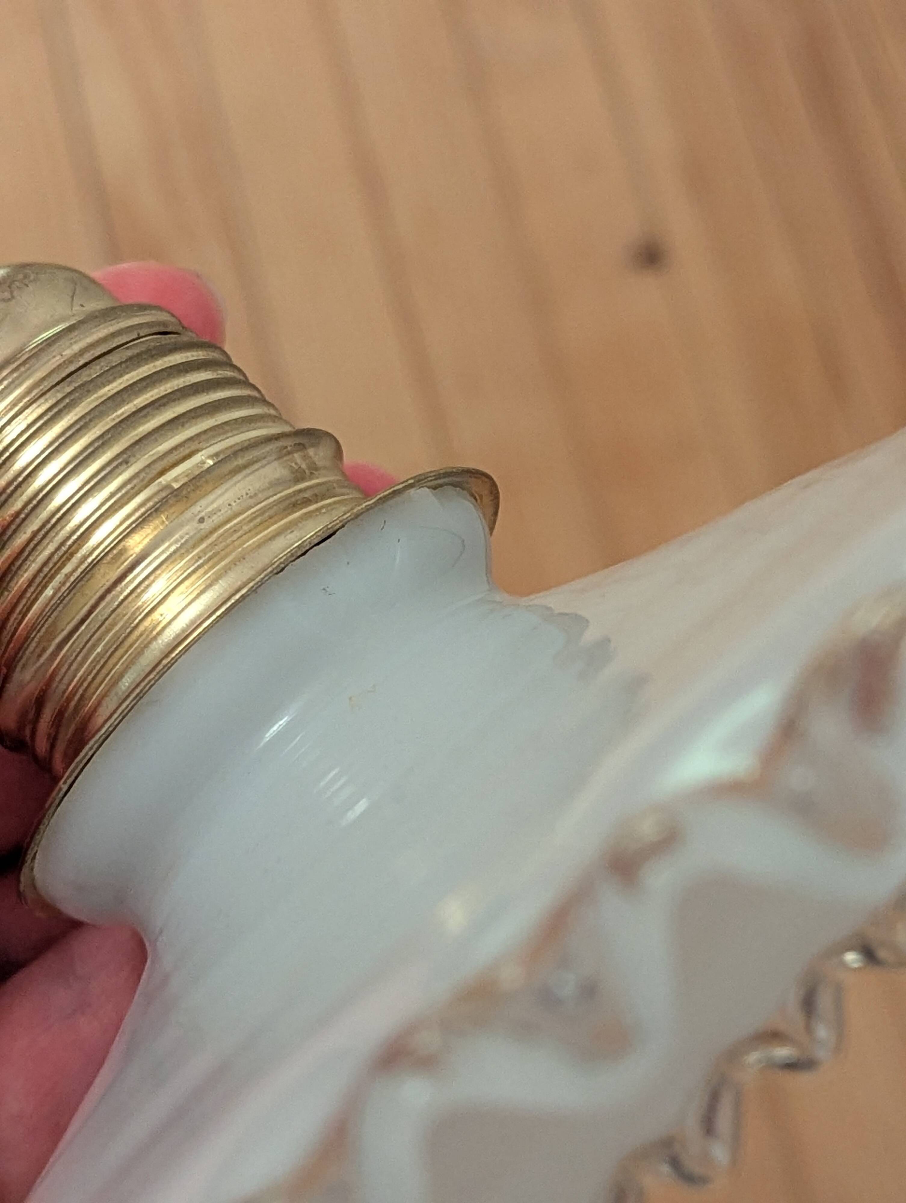 Set of 2 opaline light fixtures