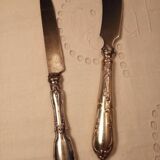 Lot de deux couteaux en argent fourré
