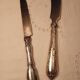 Lot de deux couteaux en argent fourré