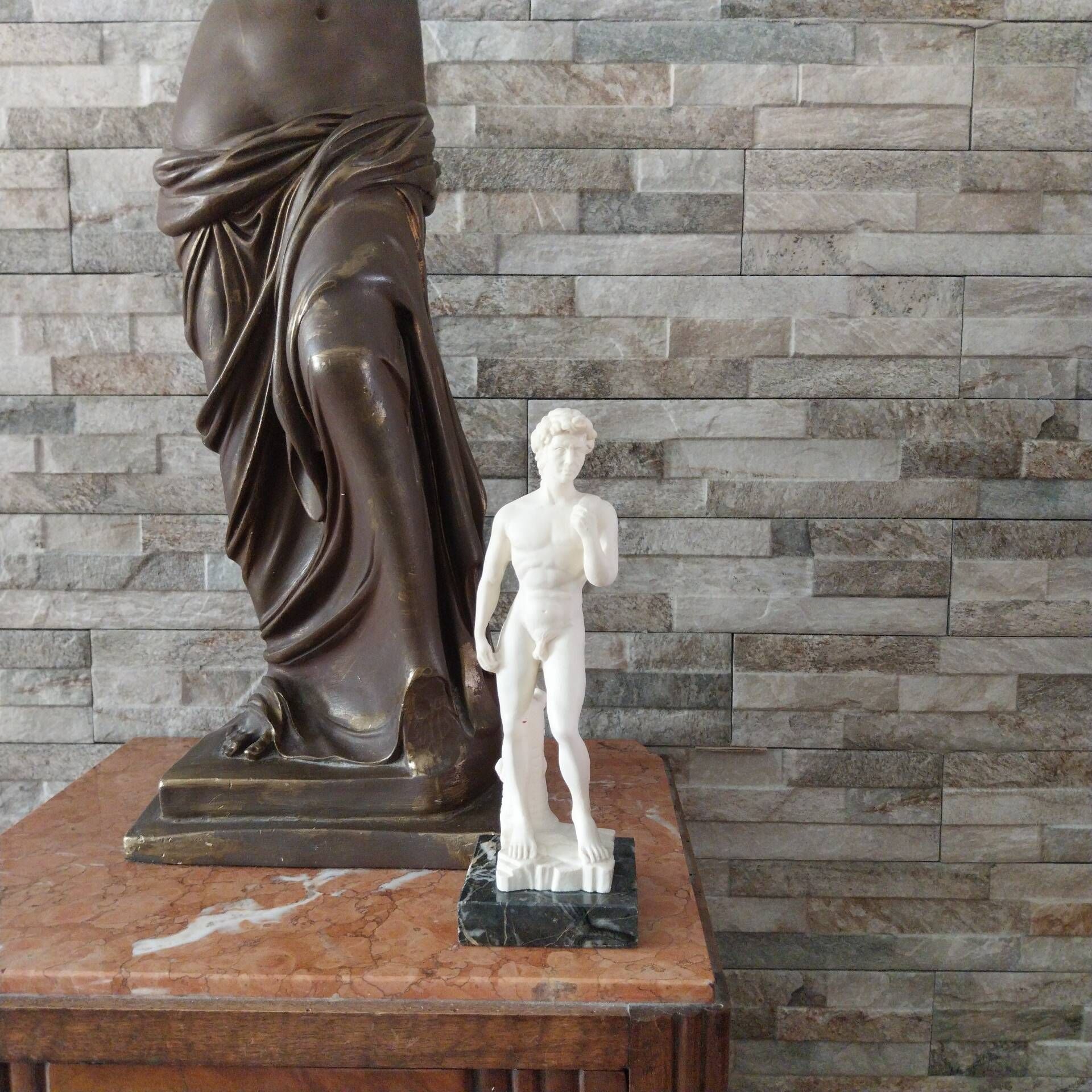 Italian statuette of David by Michelangelo