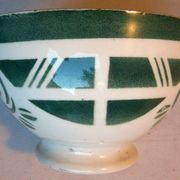 Old vintage bowl, geometric décor and free shapes by St Amand and Hamage