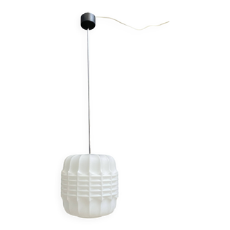 Opaline pendant lamp 1960s brutalist style