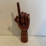 Wooden articulated hand