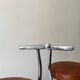 Bar stools in tubular chrome and tan leather, 1970s